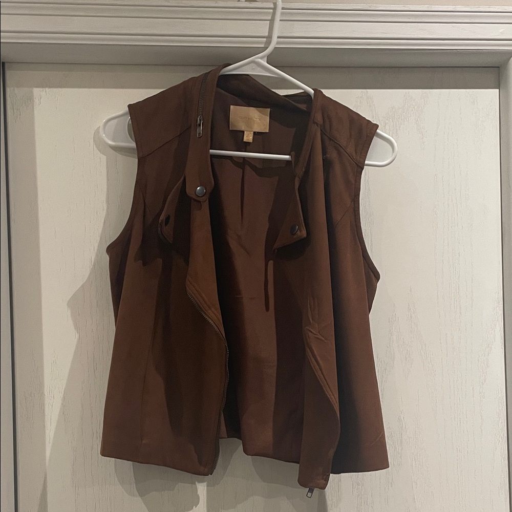 Skies Are Blue Chocolate Brown Vest